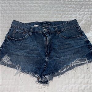 Aeropostale Vintage High Rise Shorty Denim Shorts size 6